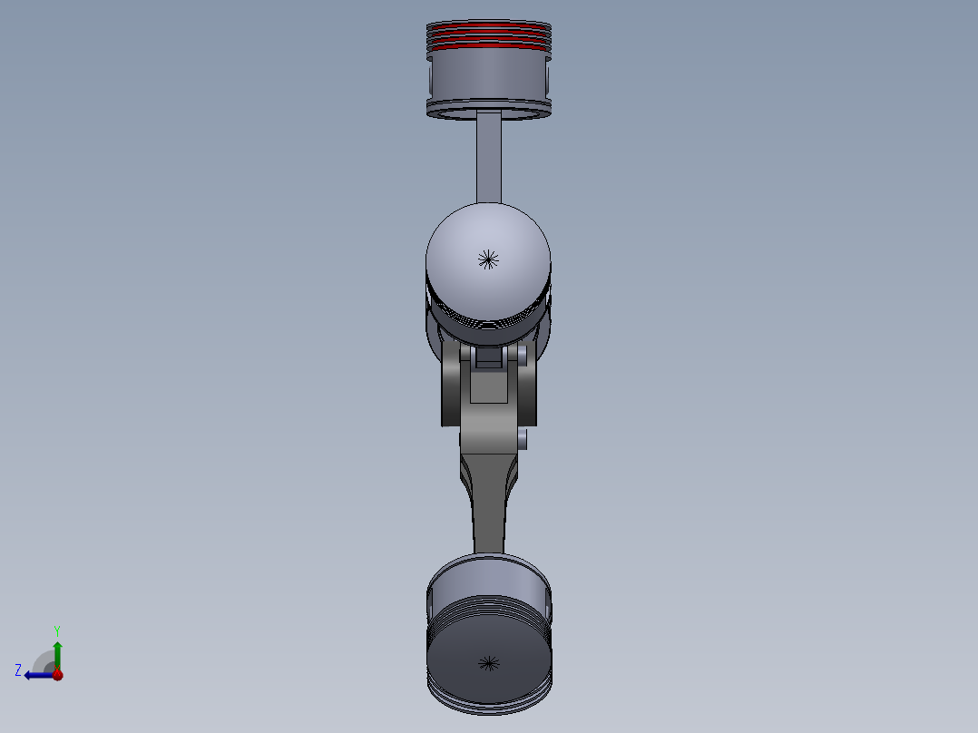 solidworks 星型引擎右视图