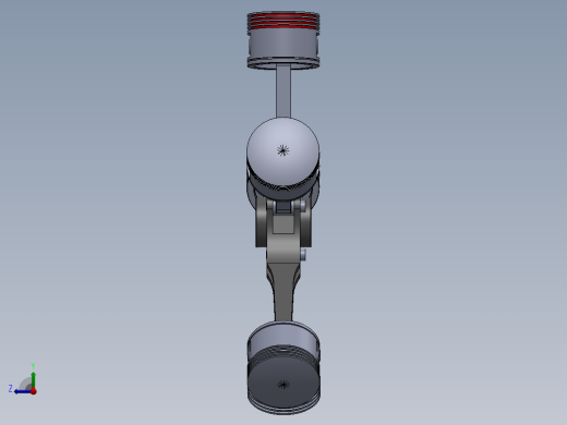 solidworks 星型引擎右视缩略图