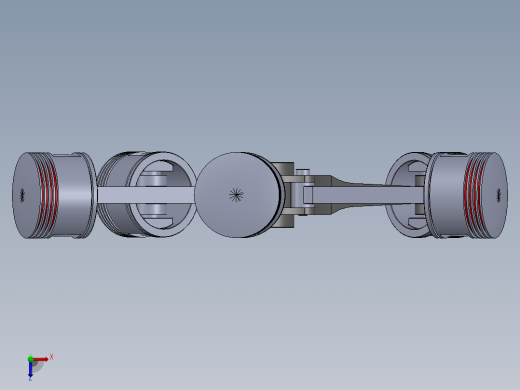 solidworks 星型引擎俯视缩略图
