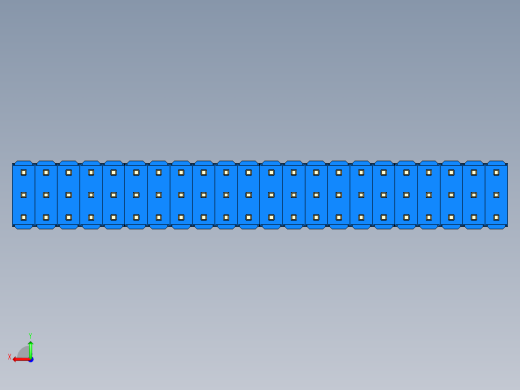 彩色公头100mil（2.54mm）系列-DS1021_blue_3x22p_100mil_Type43_rev1.0后视缩略图