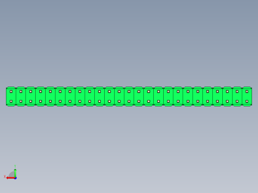 彩色公头100mil（2.54mm）系列-DS1021_green_2x25p_100mil_Type5_rev1.0后视缩略图
