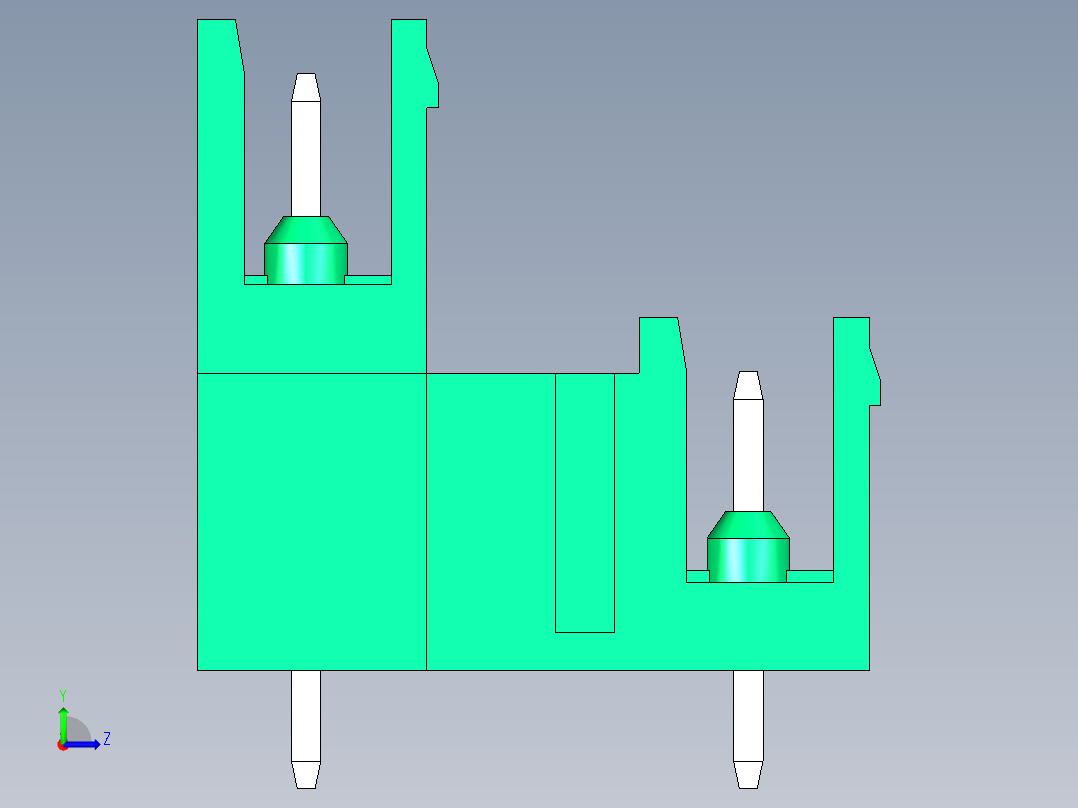 DEGSON 2EDG 系列 5.0mm 可插拔接线端子组-2EDGVT-5.0-10P-14-00AH左视图