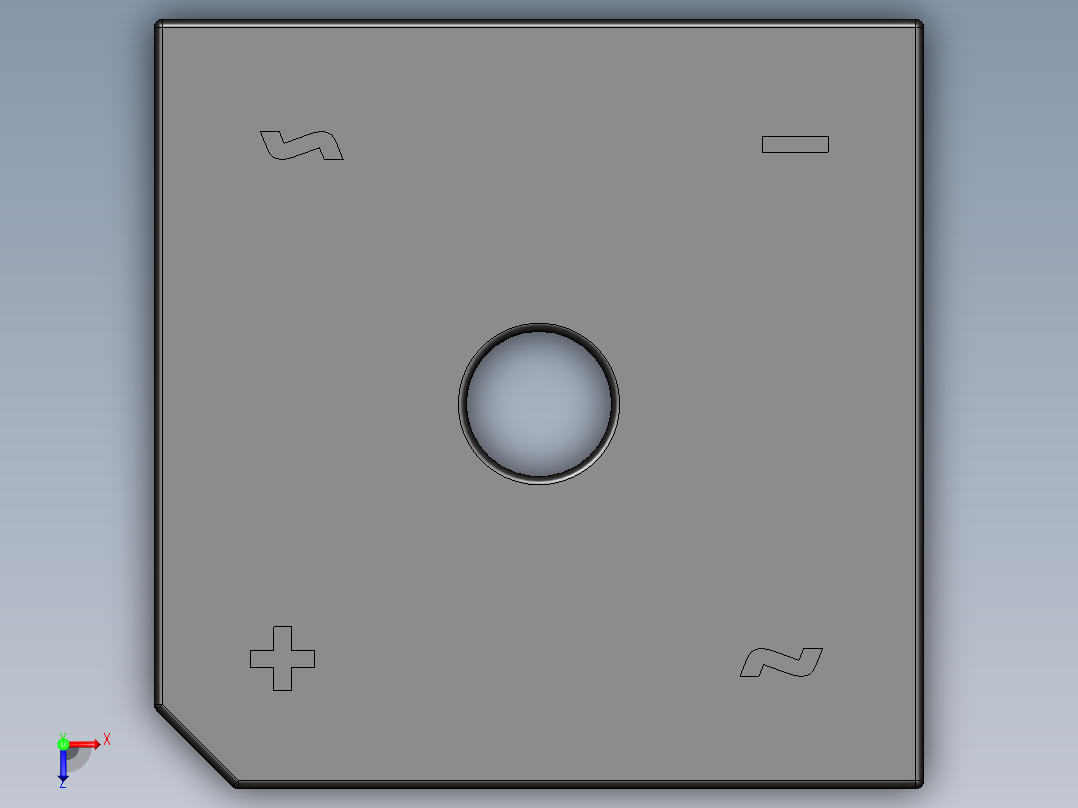 桥式整流器-BR10俯视图