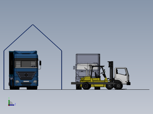 商用车停车场左视缩略图