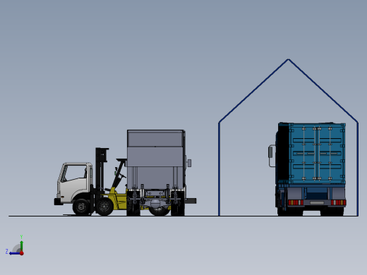 商用车停车场右视缩略图