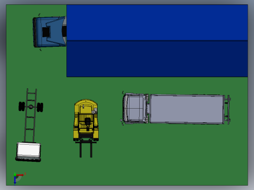 商用车停车场俯视缩略图