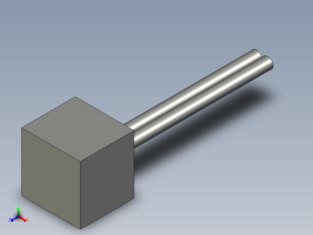 基恩士GT-75(P)_76(P)_connector1_kc图纸模型主视图