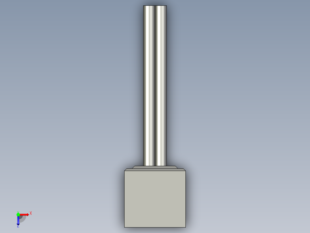 基恩士GT-75(P)_76(P)_connector1_kc图纸模型俯视图