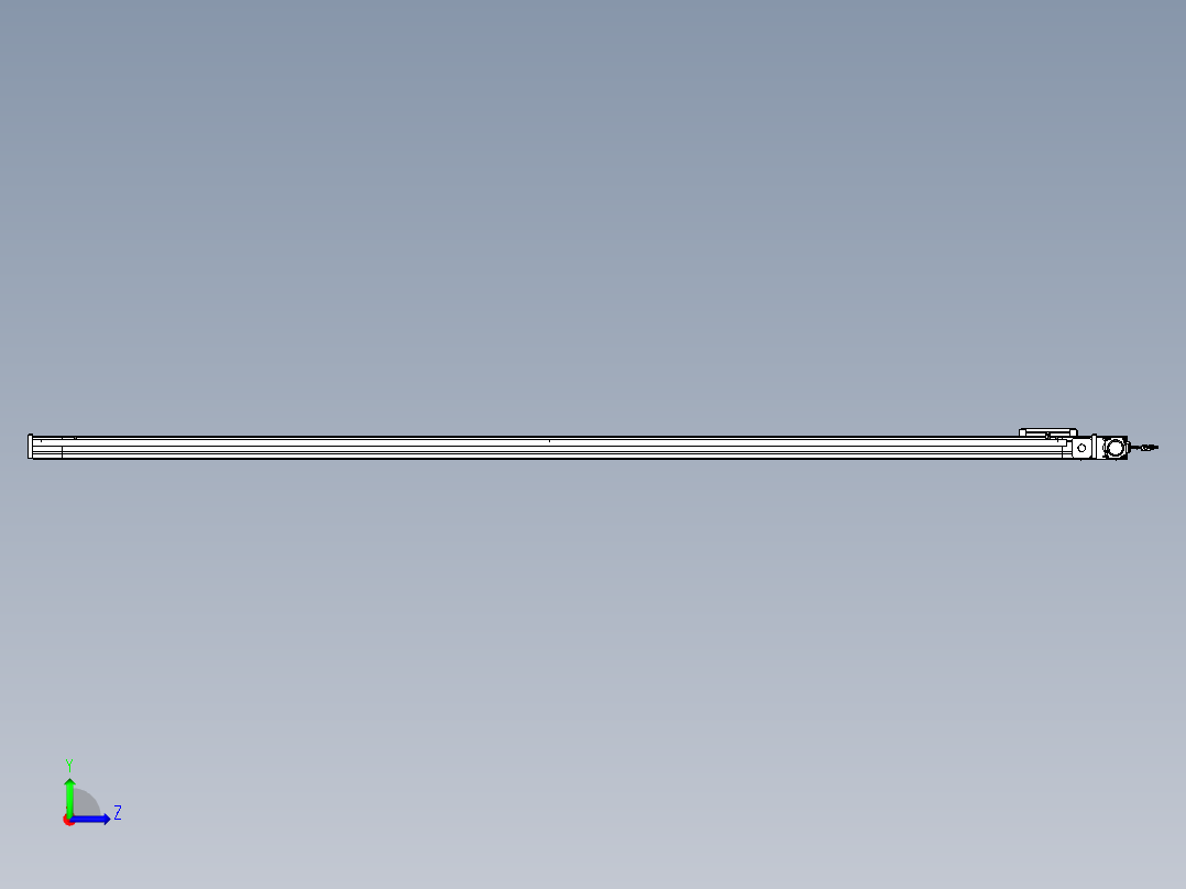 威洛博LB.GB同步带传动--欧规系列LB6A-L65-S2750-BL左视图