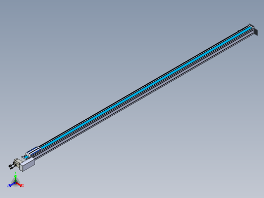 威洛博LB.GB同步带传动--欧规系列LB6A-L65-S2750-BL正等轴测缩略图