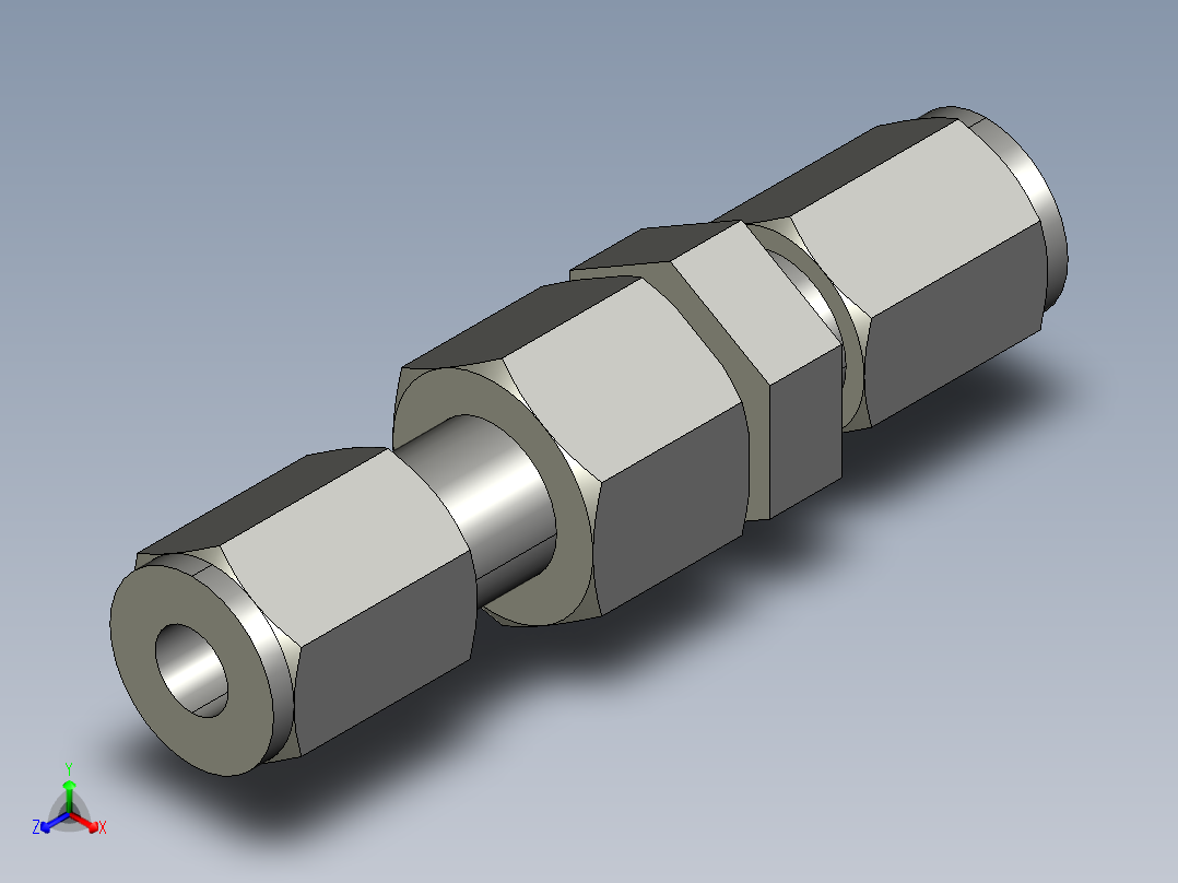 卡套式工业通用硬管接头4_wbu-s主视图