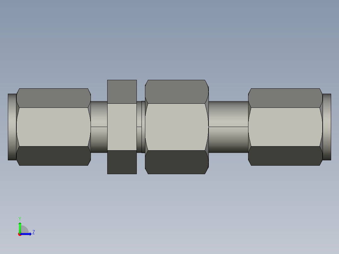 卡套式工业通用硬管接头4_wbu-s左视图