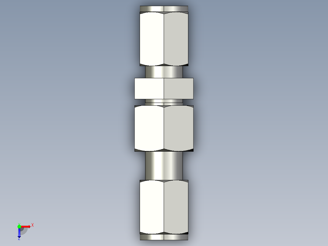 卡套式工业通用硬管接头4_wbu-s俯视图