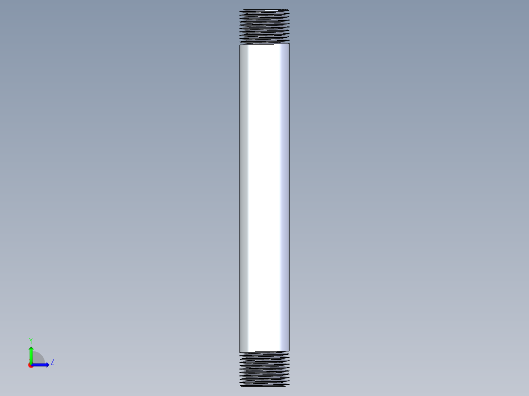 聚氯乙烯配件33-Sch80_Nipple_MPTxMPT_861-110_0.75in x 8in左视图