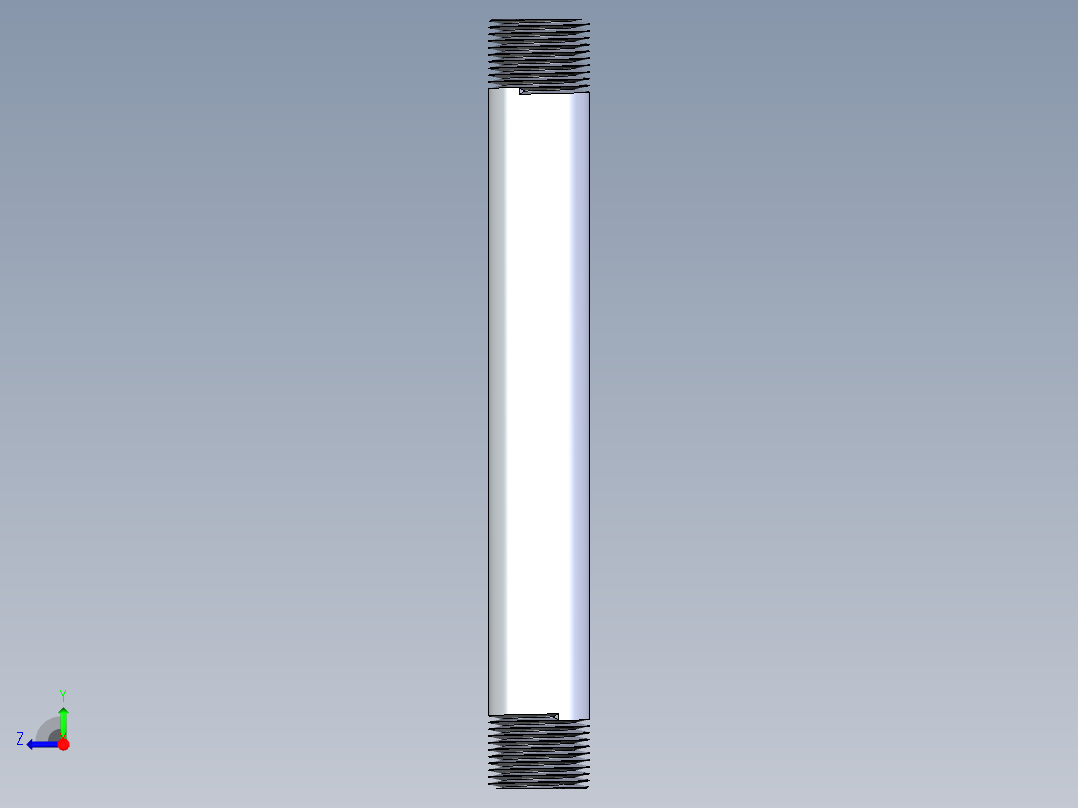 聚氯乙烯配件33-Sch80_Nipple_MPTxMPT_861-110_0.75in x 8in右视图