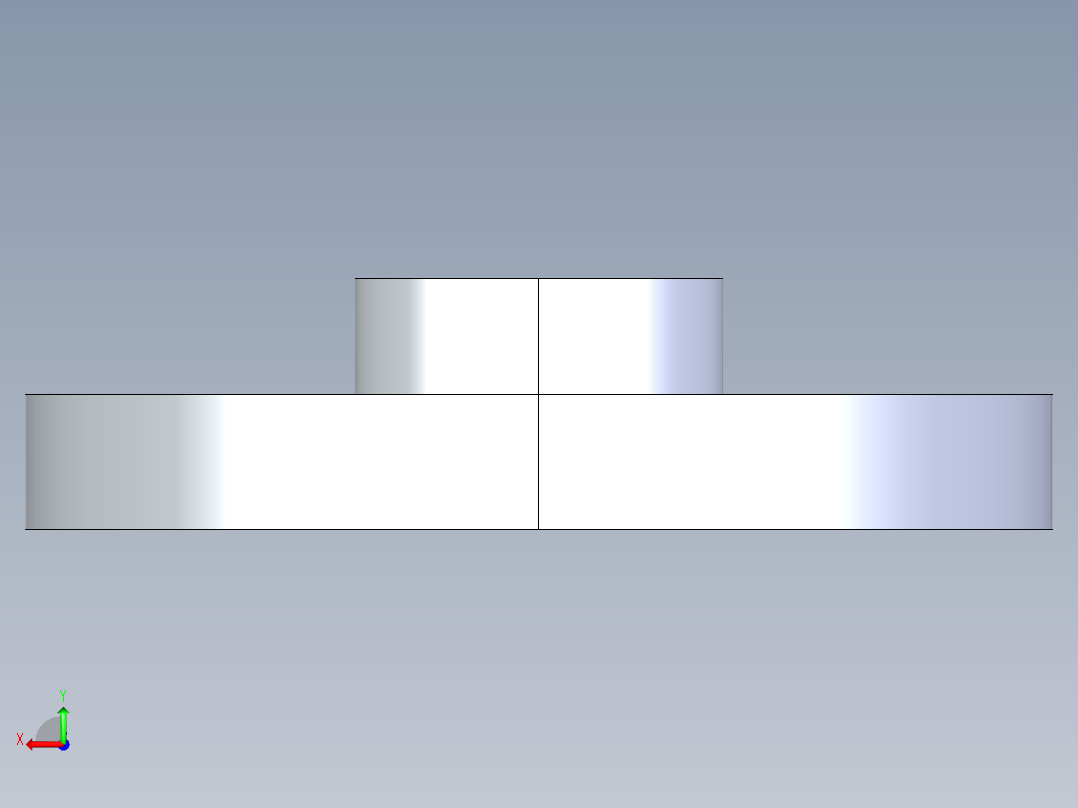 CPVC管件24-Sch80_Flange One-Piece_FPT_9852-007_0.75in后视图