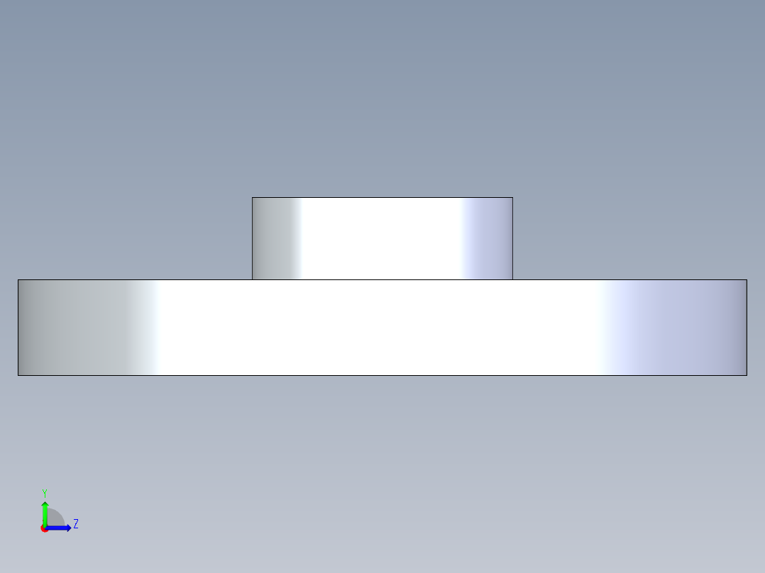 CPVC管件24-Sch80_Flange One-Piece_FPT_9852-007_0.75in左视图