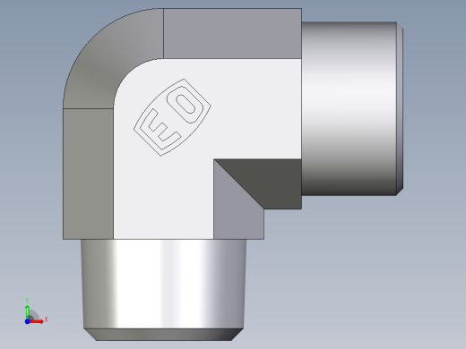 卡套式工业通用硬管接头EO_Male_stud_elbow_WE16SMCFX前视缩略图
