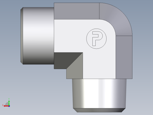 卡套式工业通用硬管接头EO_Male_stud_elbow_WE16SMCFX后视缩略图