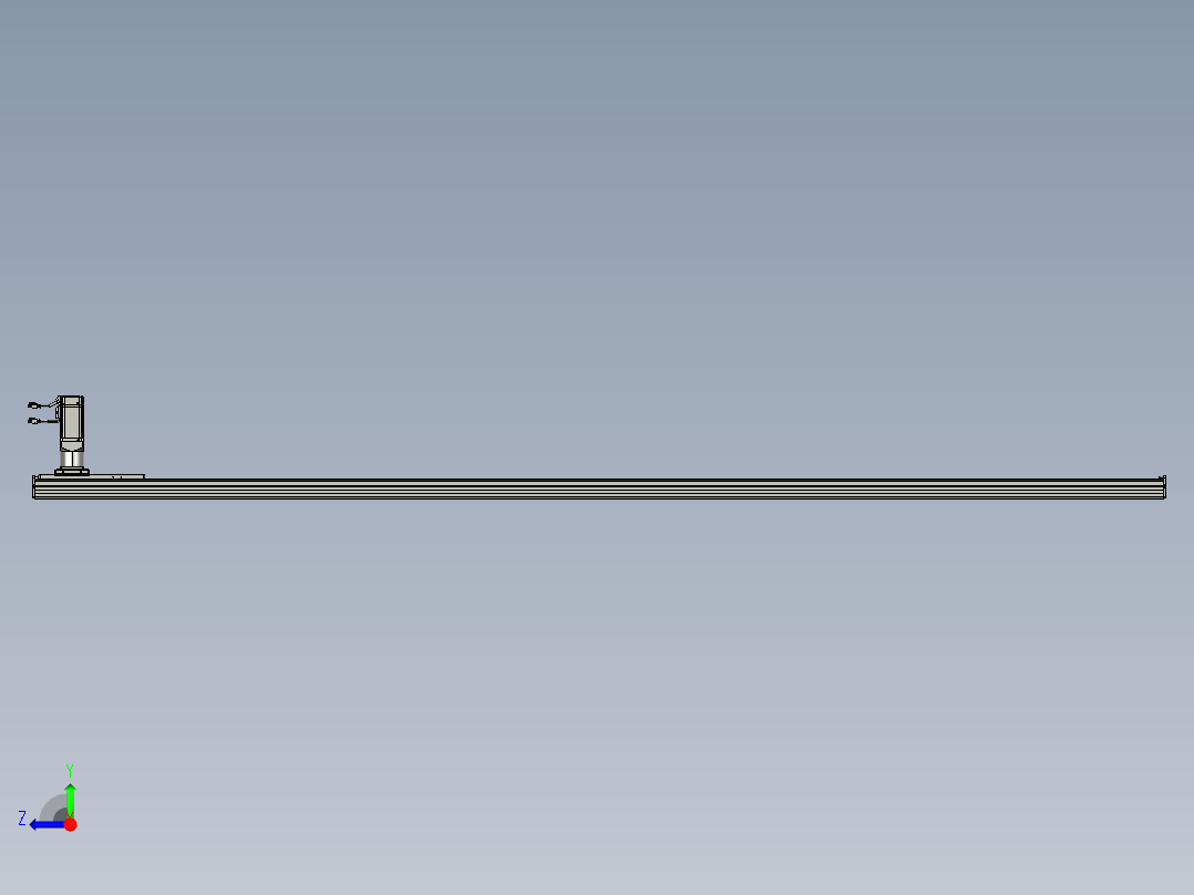 东锦齿条传动DH136G-S2650-BU-减速机+P400W右视图