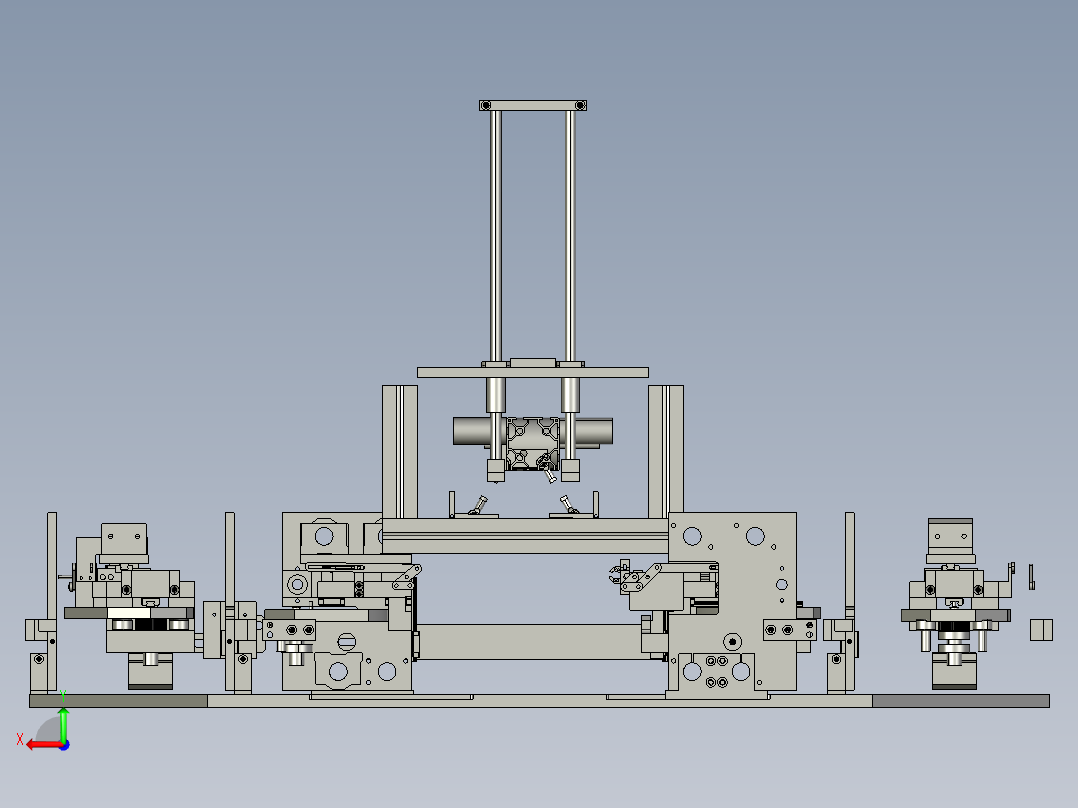 双向全自动软糖包装机后视图