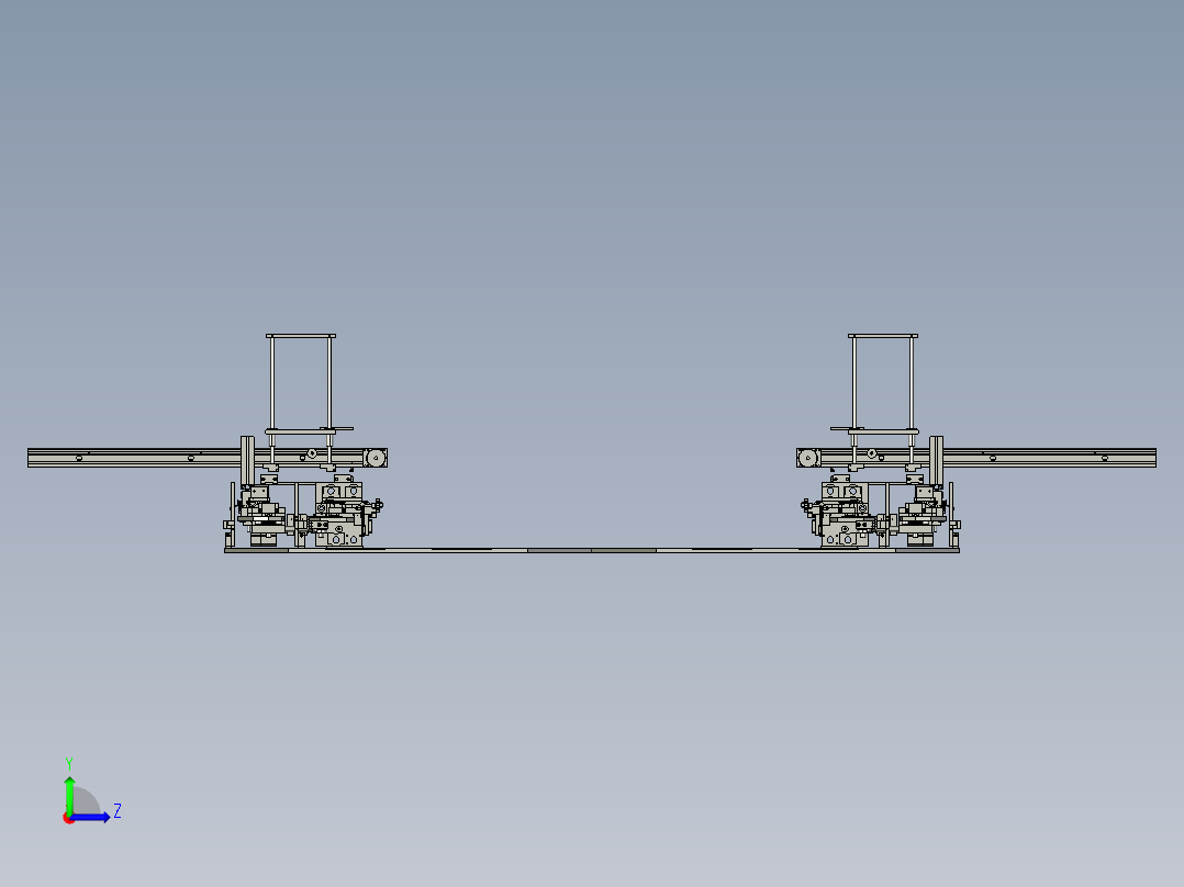 双向全自动软糖包装机左视图