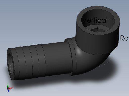 PVC管件-0.75x0.5in elbow