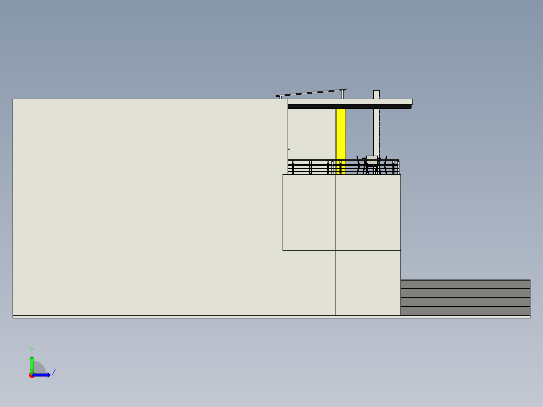 极简的房子左视图
