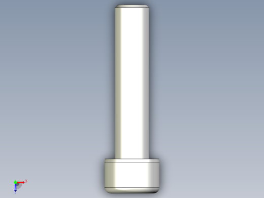 不銹鋼有頭內六角全牙螺絲ASCBB-3D多系列多零件图纸模型俯视缩略图