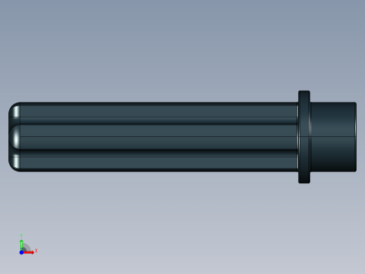 乐高机械组车桥-6587 Black Technic Axle 3 with Stud.IGS前视缩略图