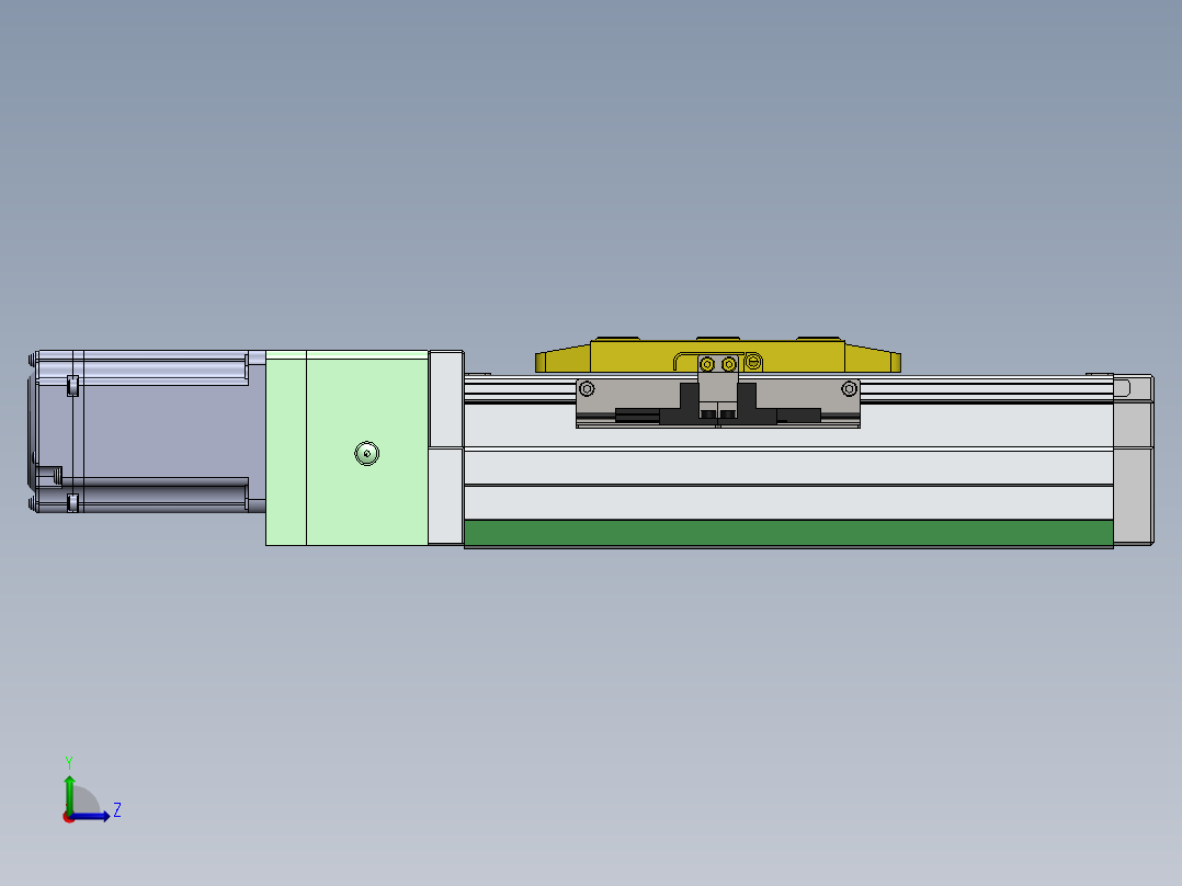 GTH内嵌丝杆全封闭GTH8-BC-400W左视图