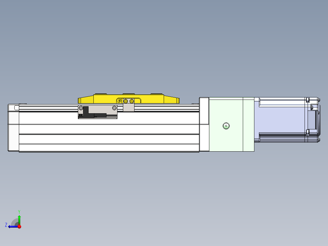 GTH内嵌丝杆全封闭GTH8-BC-400W右视图