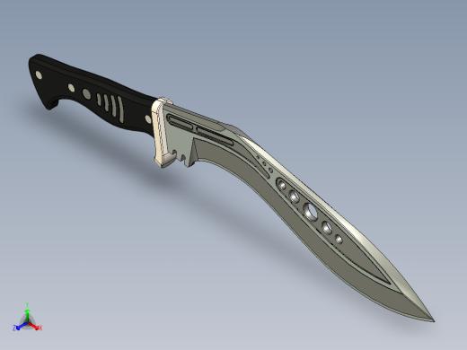 M48军刀正等轴测缩略图