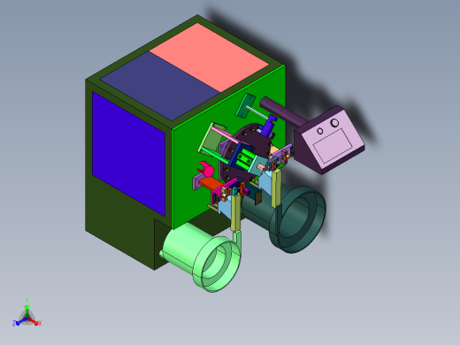 金属接头管子铆压机正等轴测缩略图