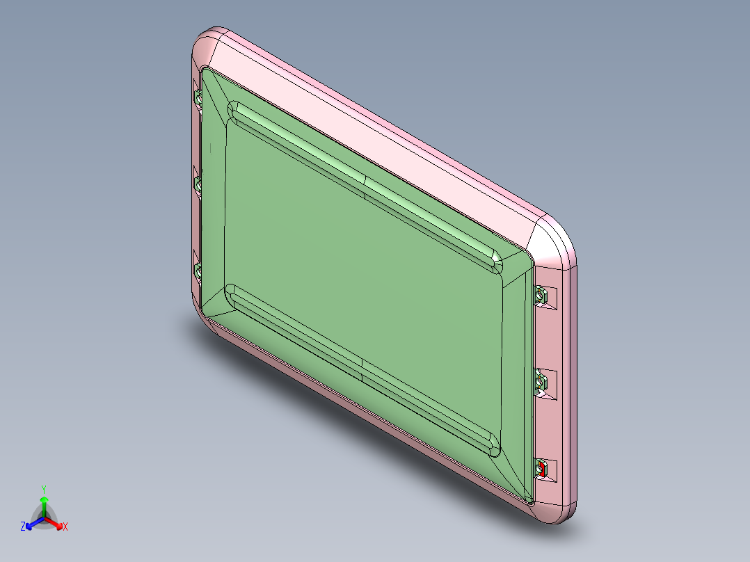 AAZ80-D笔记本CNC工装夹具三维模型-CNC2-DAMO-0814主视图