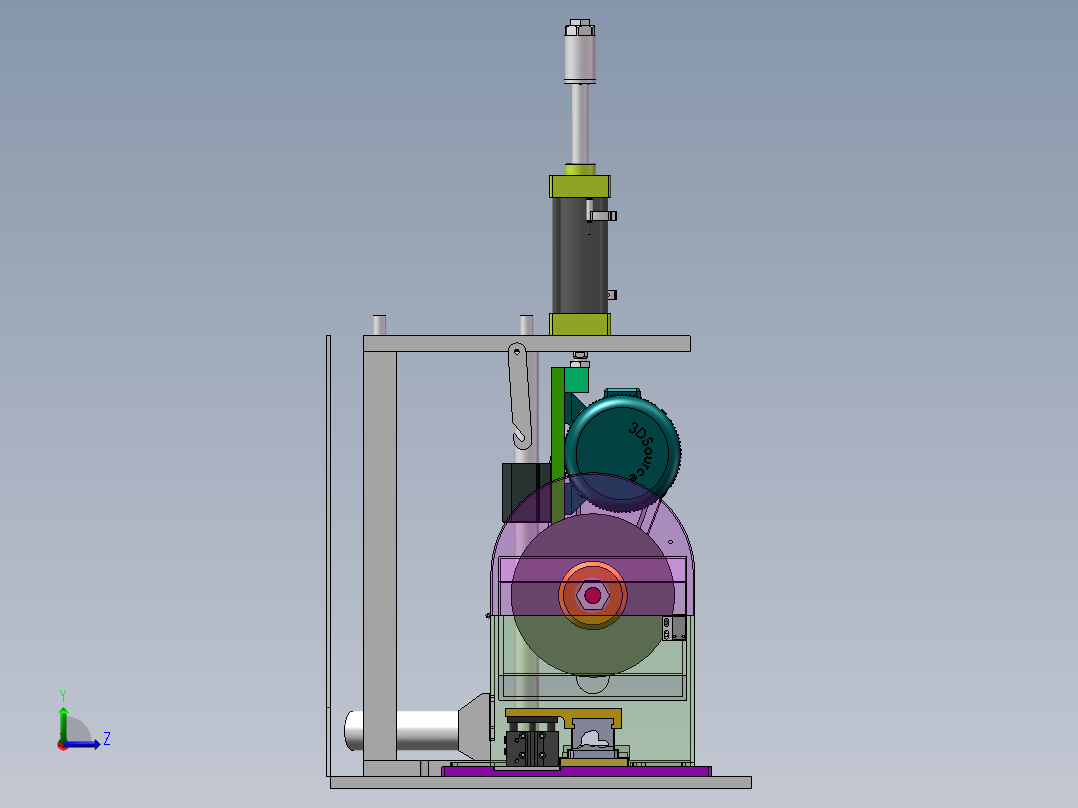 L42P 精密切割机sw18左视图