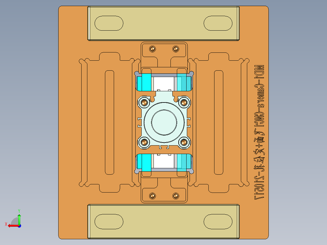 MD1-CAMERA小件CNC工装夹具三维模型-CNC1-210603后视图