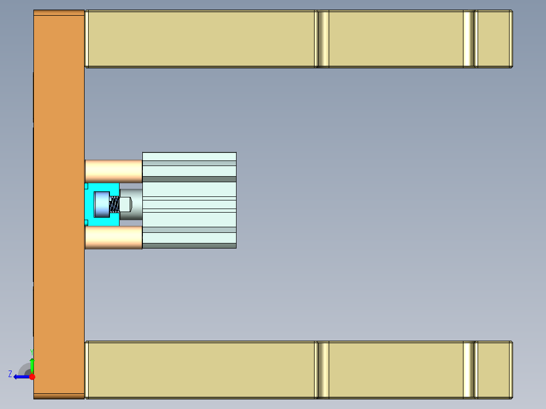 MD1-CAMERA小件CNC工装夹具三维模型-CNC1-210603右视图
