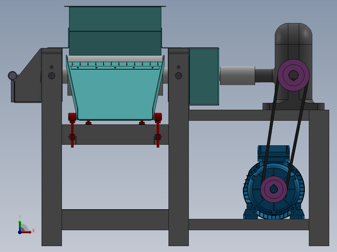 三辊铣床前视图