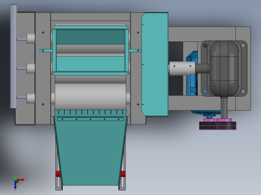 三辊铣床俯视缩略图