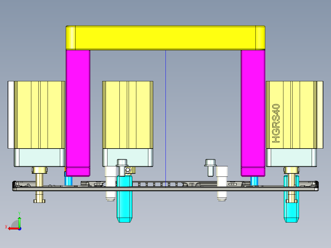 THINKPAD电脑键盘壳加工长边侧孔程序模型后视图
