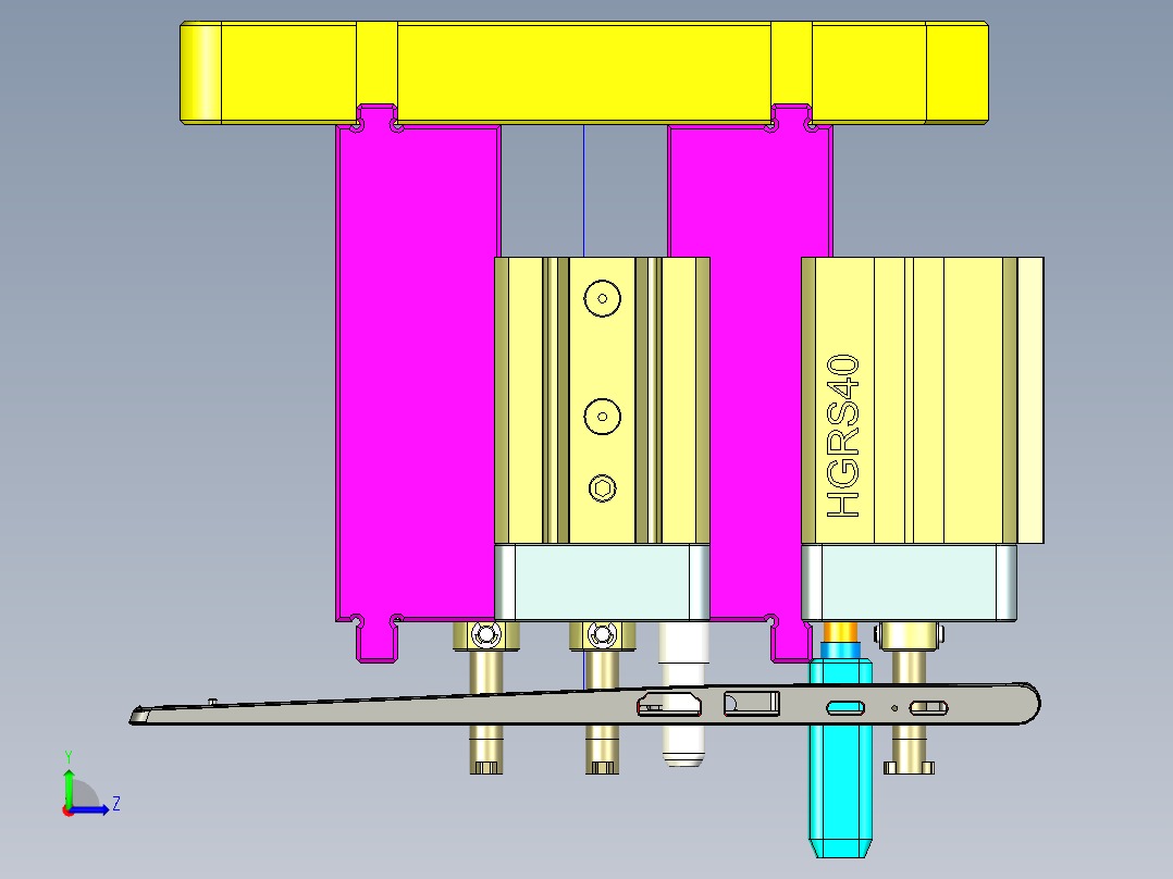 THINKPAD电脑键盘壳加工长边侧孔程序模型左视图