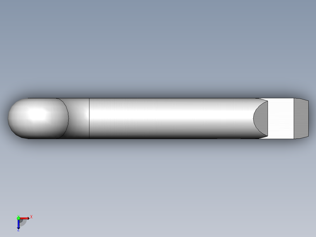 GB／T91-2000 开口销A型3.2×14俯视图