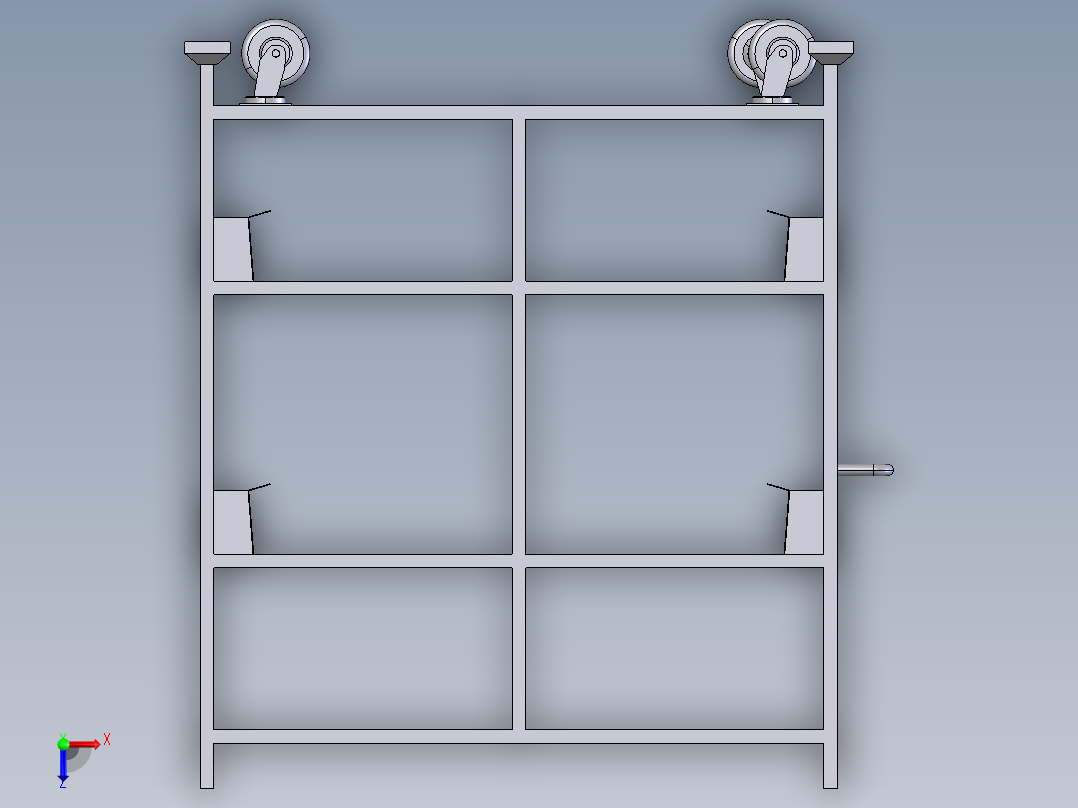 货架、佳成物流器具俯视图