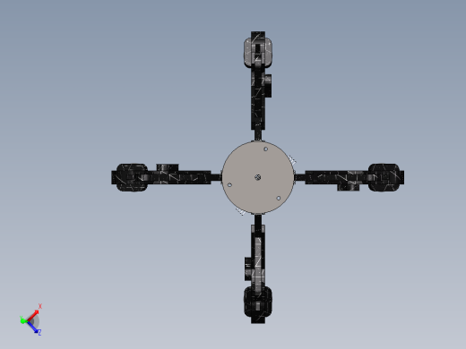 柔性机械手3D设计三维SW模型俯视缩略图