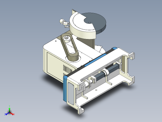 双动力浮动抛光机正等轴测缩略图