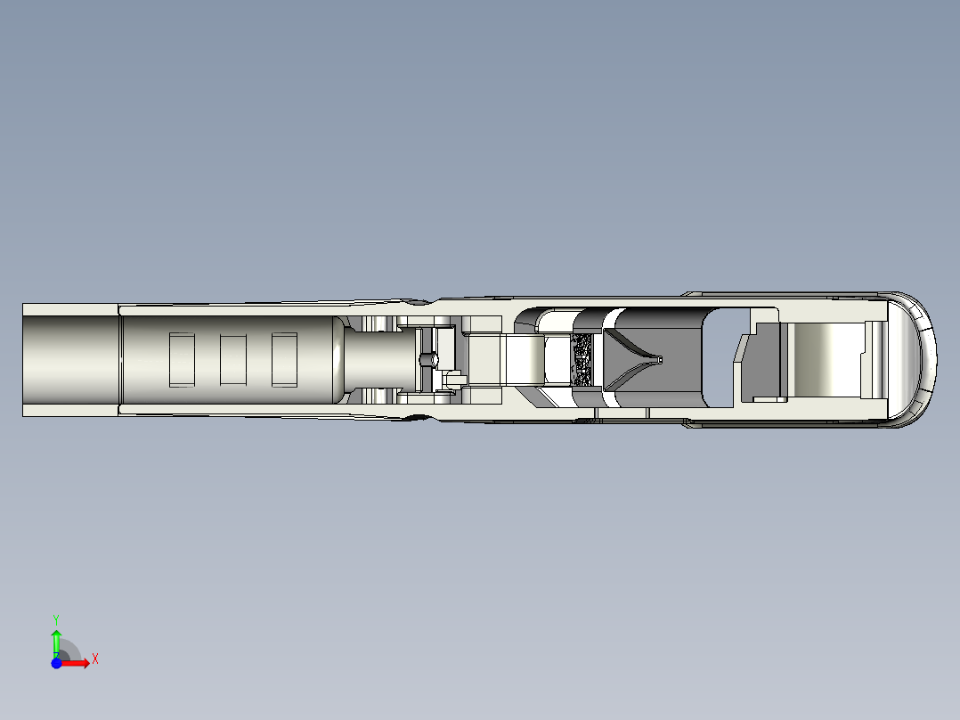 手枪左轮冲锋枪老式狙击步枪设计3D图纸pp43x-mk-ii-dd43-1-and-ss80-rails STP STL前视图