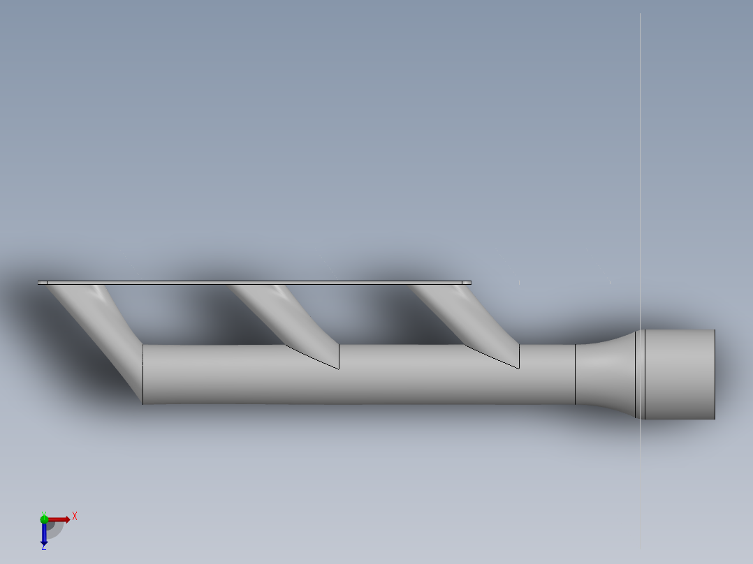 排气歧管俯视图