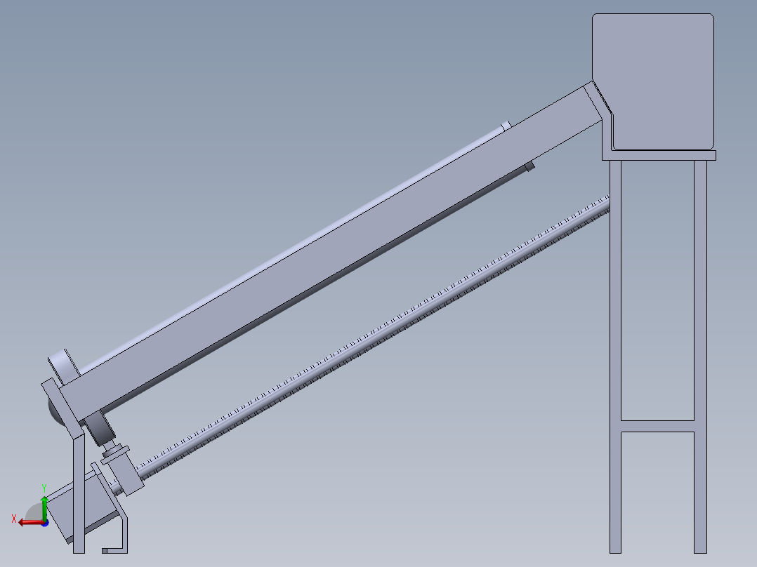 真空管太阳能后视图