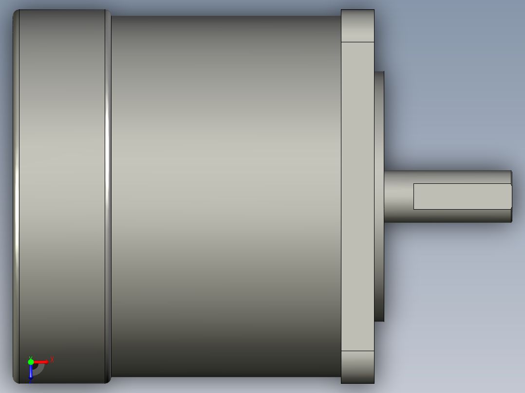 直流电机57BL55-Y30205-D0821俯视图